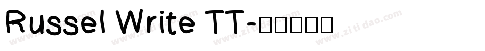 Russel Write TT字体转换